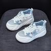 Thick-soled hollow white shoes women's 2025 summer mesh explosion casual fashion versatile hollow breathable heightening women's shoes