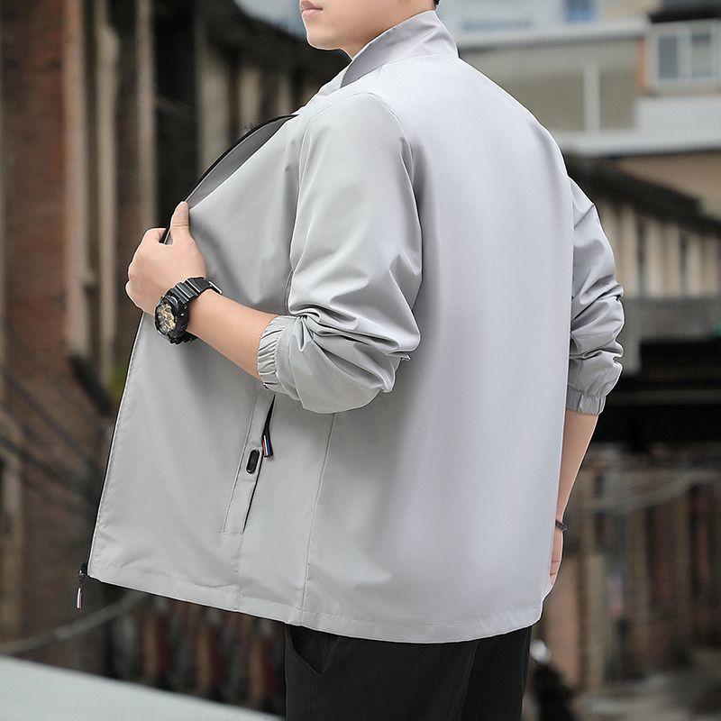 Spring and Autumn Men's Jackets Casual Versatile Jackets Outdoor Sports Jackets Korean Style Slim Men's Trendy Brand Tops