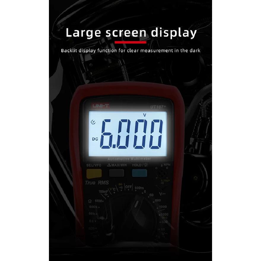 UNI-T Digital Multimeter UT105+ UT107+ True RMS VFC AC DC Temperature Frequency Duty Cycle Diode Triode Automotive Multimeter