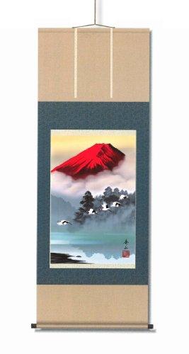 

OTAART Traditional Wall Scroll Mt. Fuji Painting b