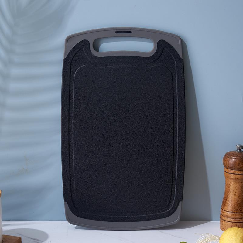 

Double-Sided Non-Slip Wheat Straw Cutting Board with Wrapped Handle for Kitchen and Outdoor Use Square