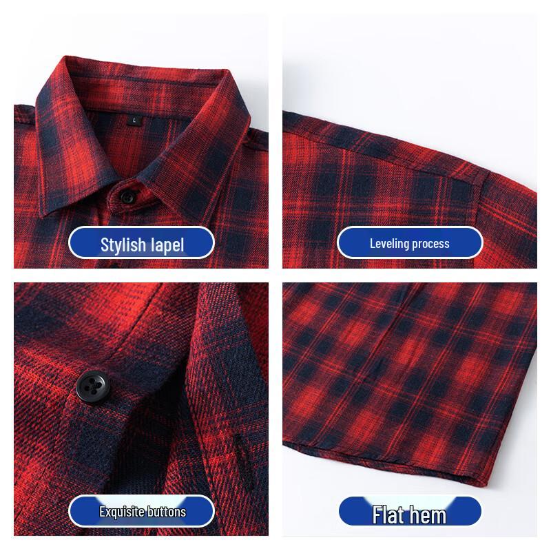 Jeanswest Men's Plaid Long-Sleeve Shirt