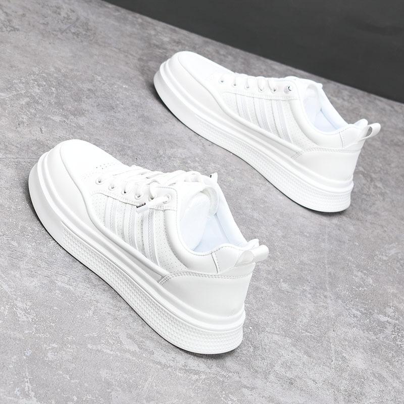 Spring 22 summer new breathable ultra-light thick-soled heightening casual board shoes