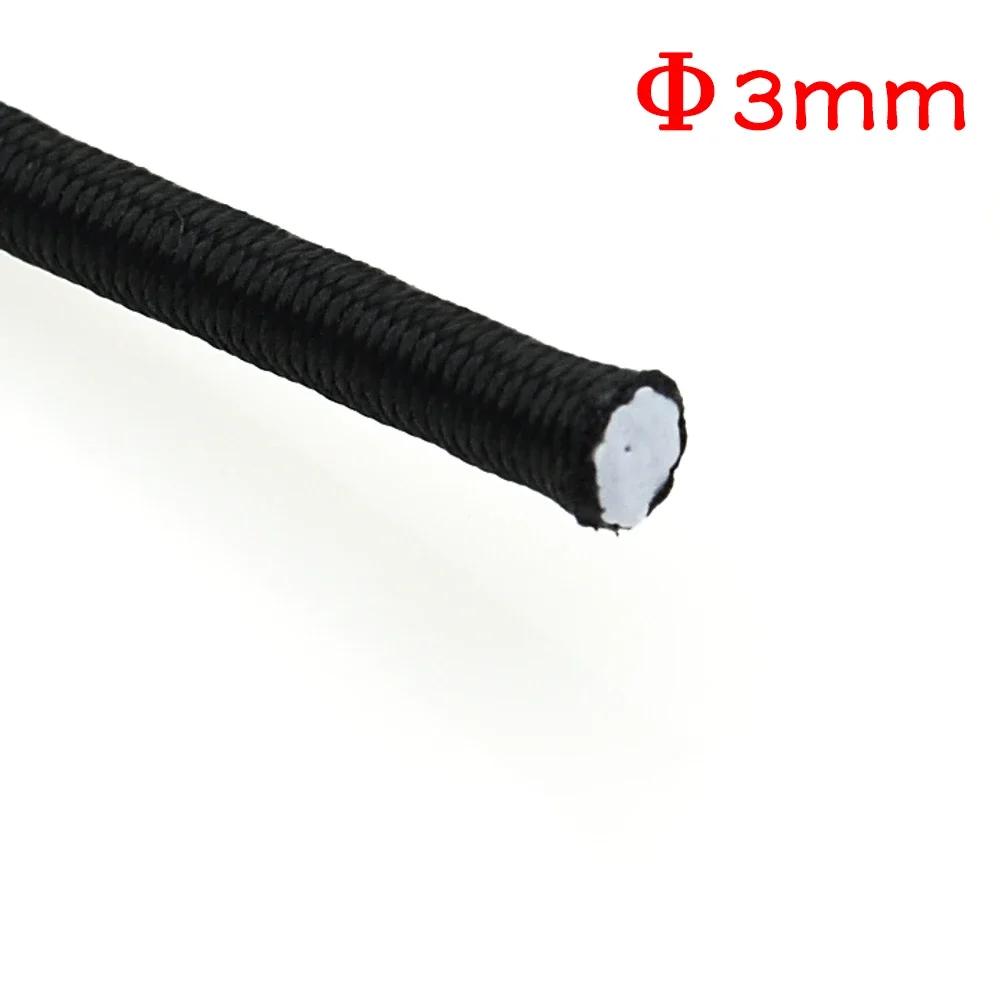 

3/4/5/6/8MM Black Strong Elastic Cord Rubber Band Sewing Clothing Craft Supplies Elastic Band Elastics Rope Bands Accessories Diameter 3-8mm&10 Meters