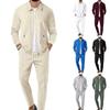 2025 Men's Autumn Waffle Zipper Pocket Slim Lapel Jacket