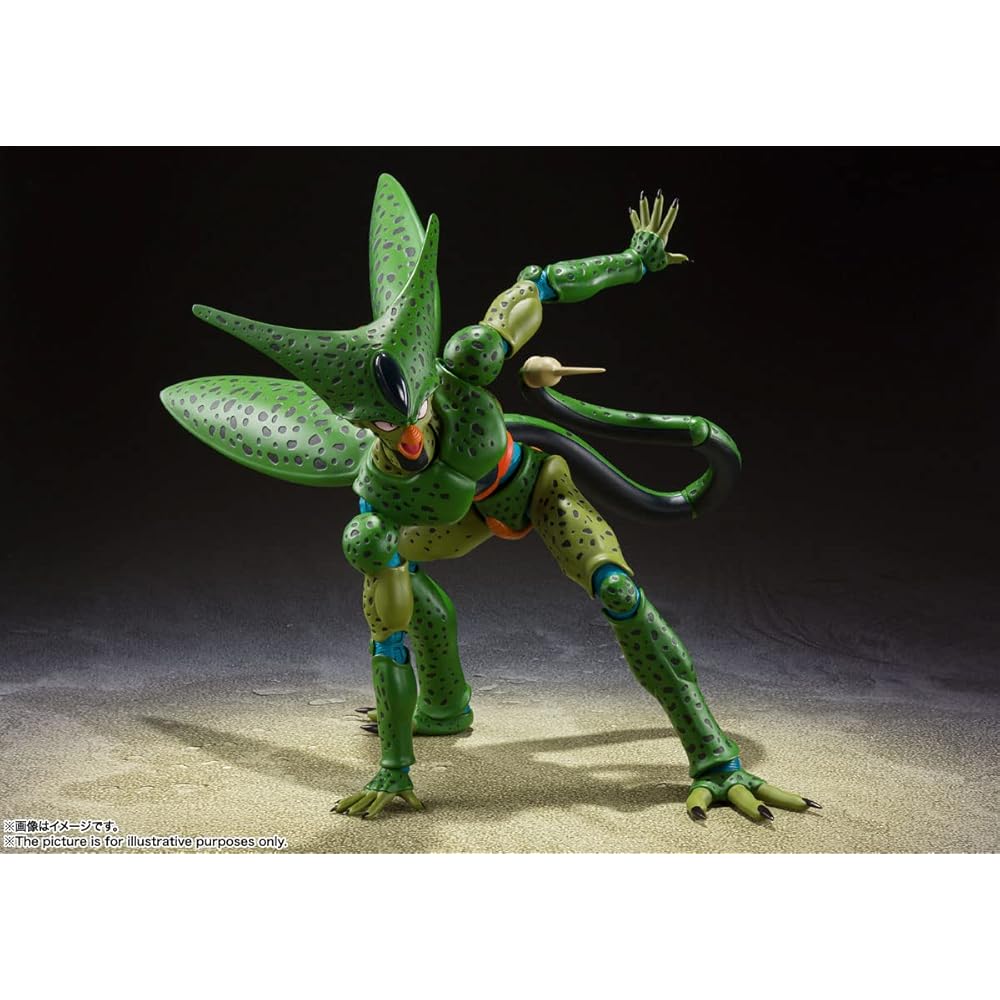 TAMASHII NATIONS S.H.Figuarts Dragon Ball Z Cell Erste Form (Neuauflage) Ungefähr 170mm PVC & ABS Bemalte Bewegliche Figur