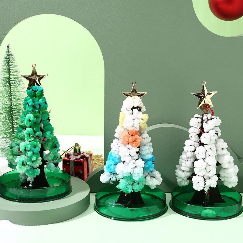 Magic Watering Crystal Christmas Tree - Children's Science Experiment Snowflake Toy