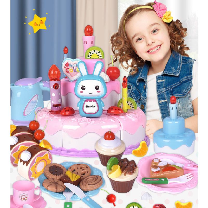Play Children Imaginative Kitchen Toys Cutting Sensory Features Development
