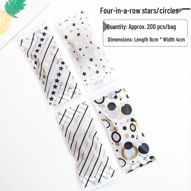 Nougat Candy Packaging Bag with Machine-Sealed Candy Paper