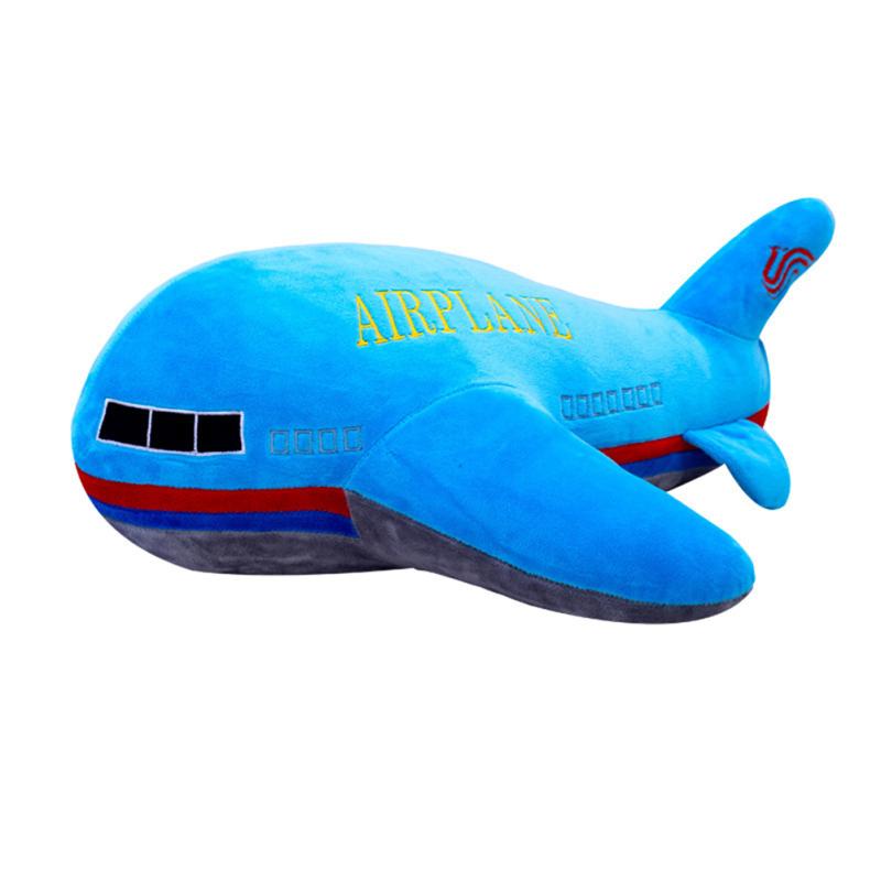 Simulation Airplane Plush Doll Super Soft Aircraft Stuffed Toys Kids Sleeping Cushion Throw Pillow