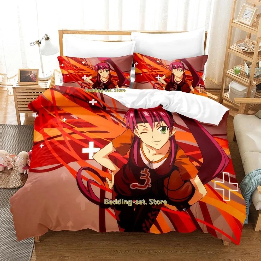 Basquash! Bedding Set Single Twin Full Queen King Size Bed Set Adult Kid Bedroom Duvetcover Sets 3D Anime Bed Sheet Set