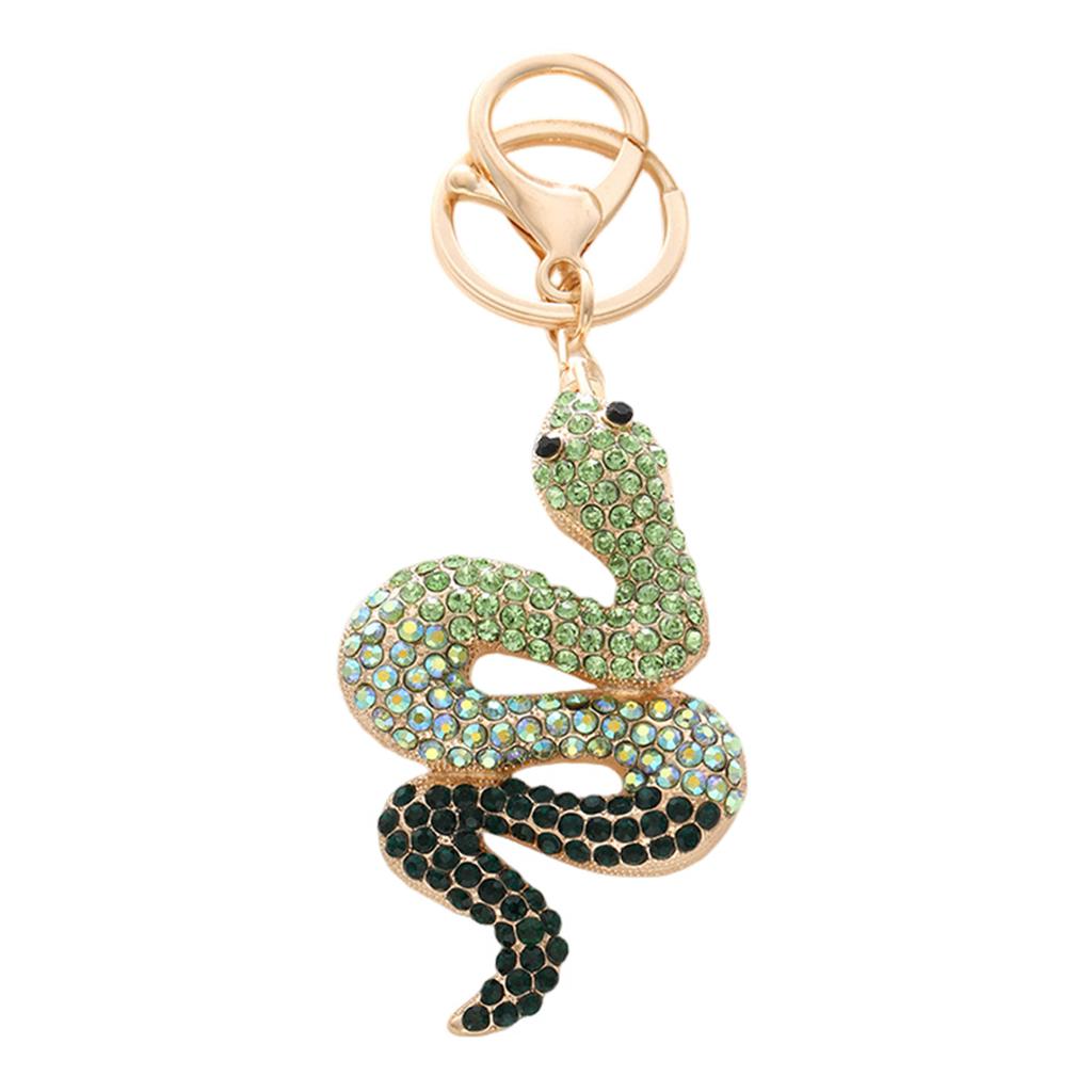Cute Rhinestone Snake Keychains Alloy Key Holder Goodie Bag Stuffers Supplies for Versatile Party Gift Essentials