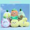 Cute Mini Fruit And Vegetable Plush Doll Keychain Accessories For Bags And Keys