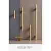 Nurlin Solid Brass Knurling Patterned Cabinet T-bar Extended Length 40 Inches Kitchen Appliances Dishwashers Refrigerators Pull