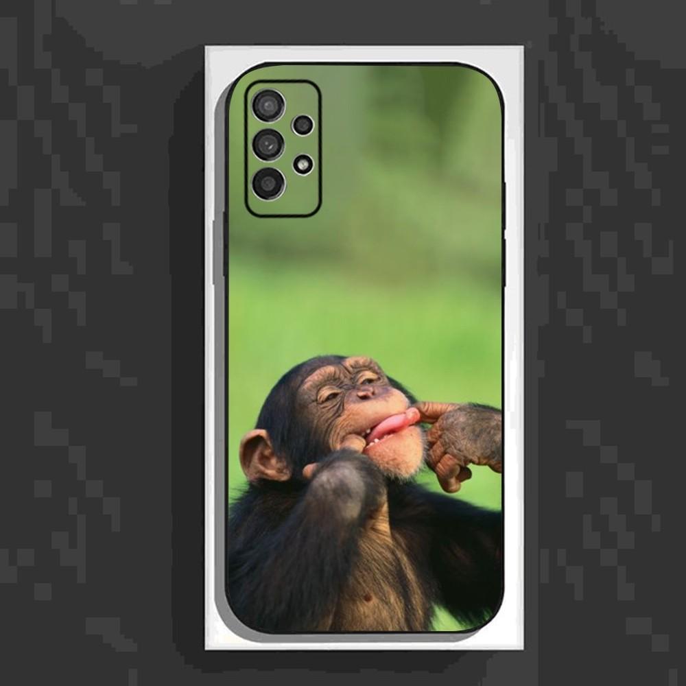 

Monkey Sipping Caprisun Meme Phone Case For Samsung Galaxy A13,A21s,A22,A31,A32,A52,A53,A71,A80,A91 Soft Black Cover Samsung a21s