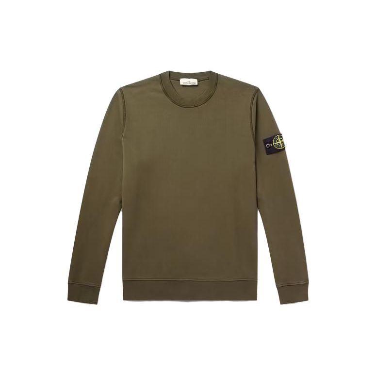 

Stone Island Crewneck Sweatshirt Olive Men Tops Green 791563051-V0058 XL