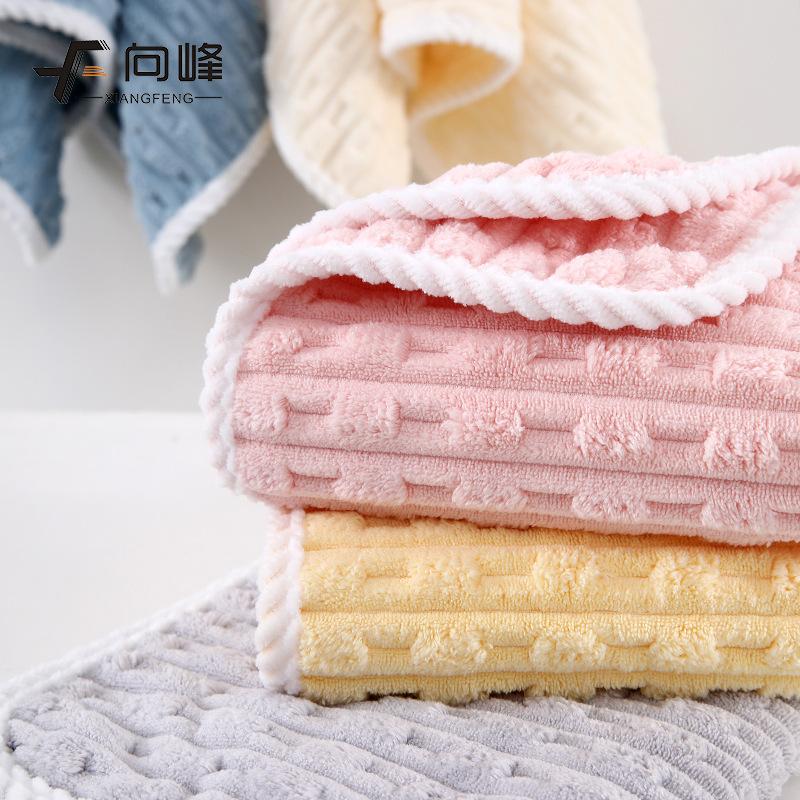 New On the Towel, Thin Summer Coral Fleece Household Face Towel, Soft and Water-absorbing, Not Easy To Lose Hair Face Towel