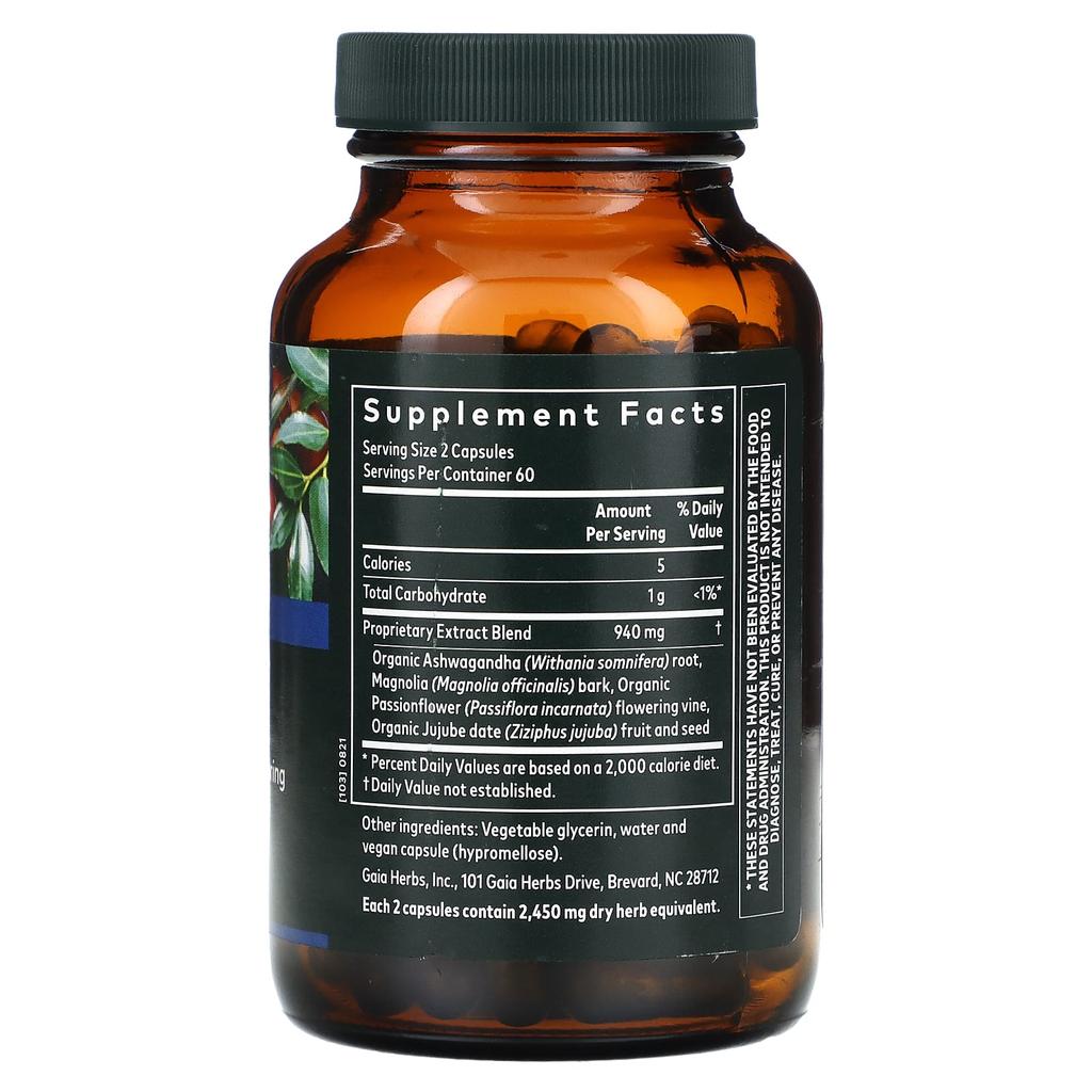 Gaia Herbs, SleepThru, Veggie Liquid Phyto-Caps, 120 Tablets