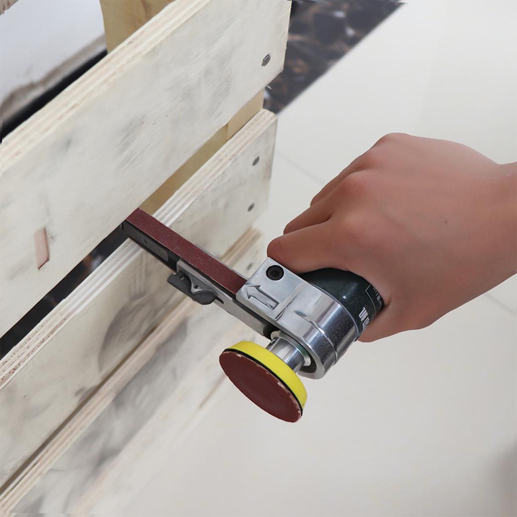 Electric Belt Sander Mini Belt Sander Electric Grinder Small Grinding Machine Hand Held Electric Belt Sander with