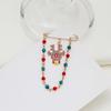 Cartoon New Christmas Brooch Retro Metal Tassel Dripping Oil Christmas Wreath Old Man Brooch Pin Batch