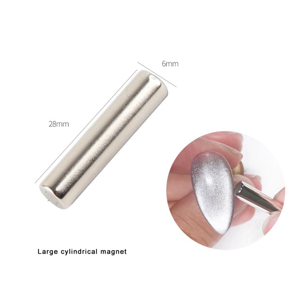 Magnetic Nail Art Cat Eye Magnet Crystal Stone Gel Polish Special Flower Pattern Cylindrical Strong Magnet Nail Tool