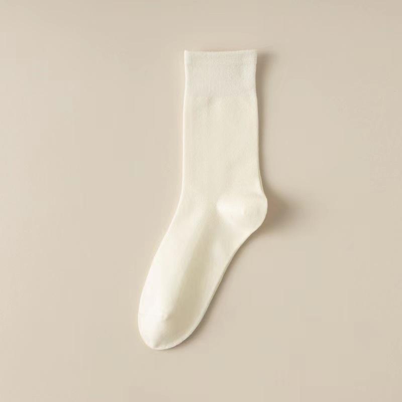 

2 Pieces Autumn Winter Women Stacked Socks - Retro Cotton Mid-Calf with Boneless Design, Perfect for Loafers & Cozy Outfits One Size