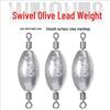 Quick Swivel Multi-Functional Olive Lead Sinker with Double 8-shaped Ring for Long Cast and No Line Damage