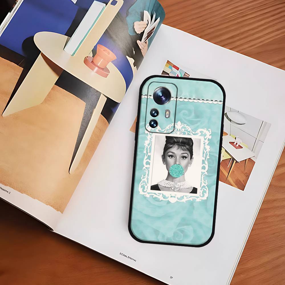 A-tiffanys Blue Phone Case For Xiaomi 11 12 Redmi Note 11 5G 8T 9A 9 10T Note 8 9 12SUltra Shockproof, Slim, Black