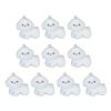 Cute Flocked Resin Puppy Pendant Resin Puppy Flock Charm for Creative Jewelry Projects and Personalized Accessories