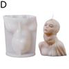 Princess Girl Aromatherapy Candle Silicone Mold Cute Molds Silicone Epoxy Resin Silicone Gypsum Texture Candle Girl Mould C F2D0