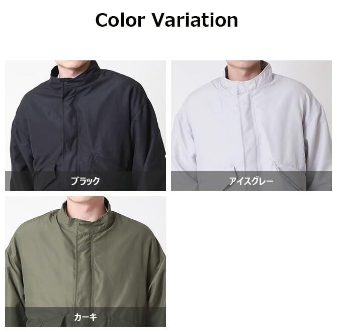 ARCADE Mod Quilted Jacket with Detachable Military Short Size L Men's Coat, 3-Way Liner, Fall/Winter Jacket, N3B, Length, Khaki,