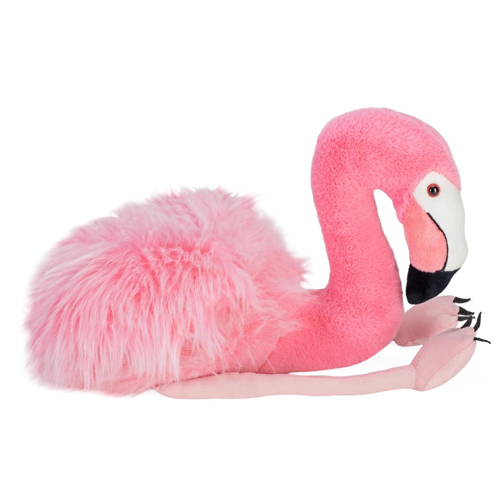Wild Republic Flamingo Plush Toy, Realistic, Soft Material, Bird-themed, Cuddlekins, W15×D35×H24cm, 10927