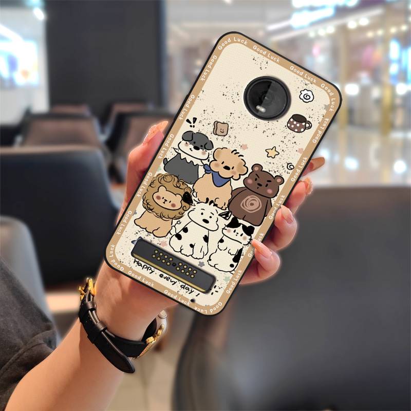 Durable Protective Phone Case For MOTO Z4 Play Graffiti Phone Pouch Cartoon Anti-knock TPU Waterproof Cute Soft Case