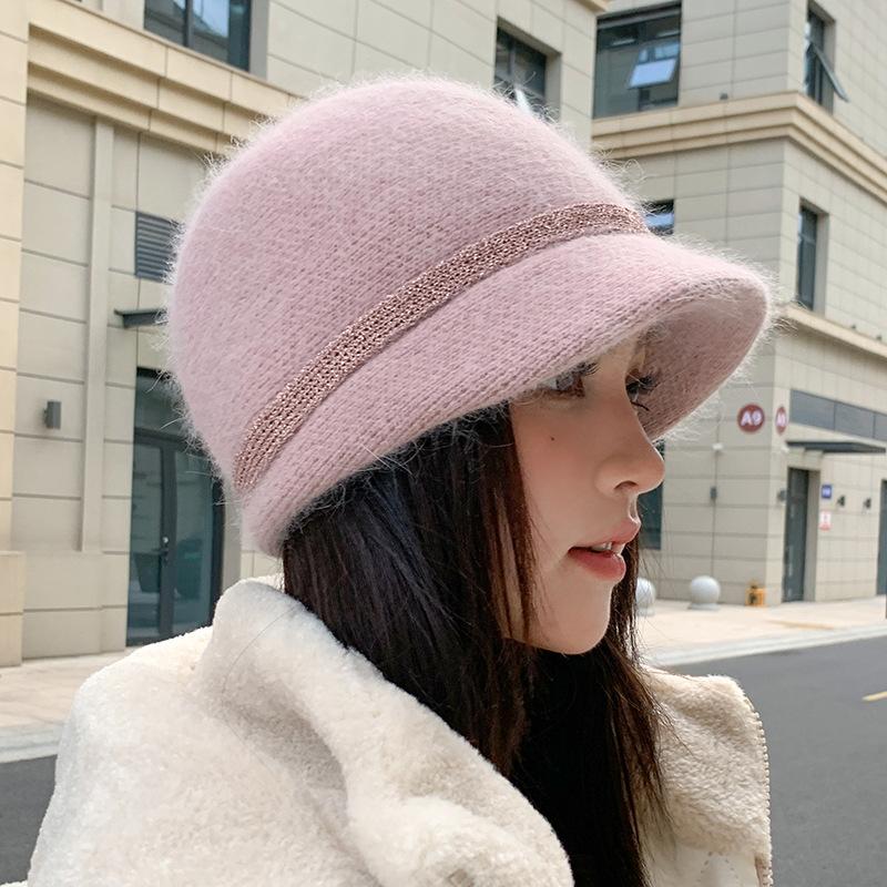 Autumn and Winter Mother Hat Women's Warm Duck Tongue Wool Hat Fashion Casual Cold Ear Hat