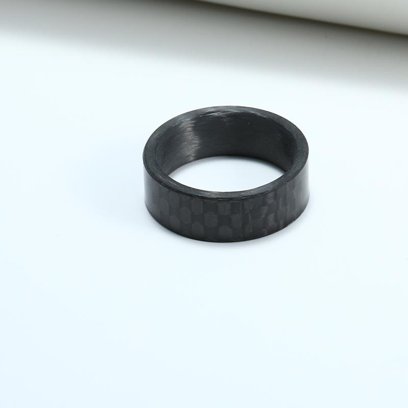 Anelli Neri Fibra di Carbonio Anelli Rotanti Uomo Donna Punk Unico Matrimonio Fidanzamento Anello Acciaio Inossidabile anello antistress