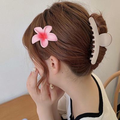 6Pcs Hair Claw Vibrant Color Flower Shape Back Head Large Hair Clip Women Shark Hair Claw Lightweight Hair Accessory