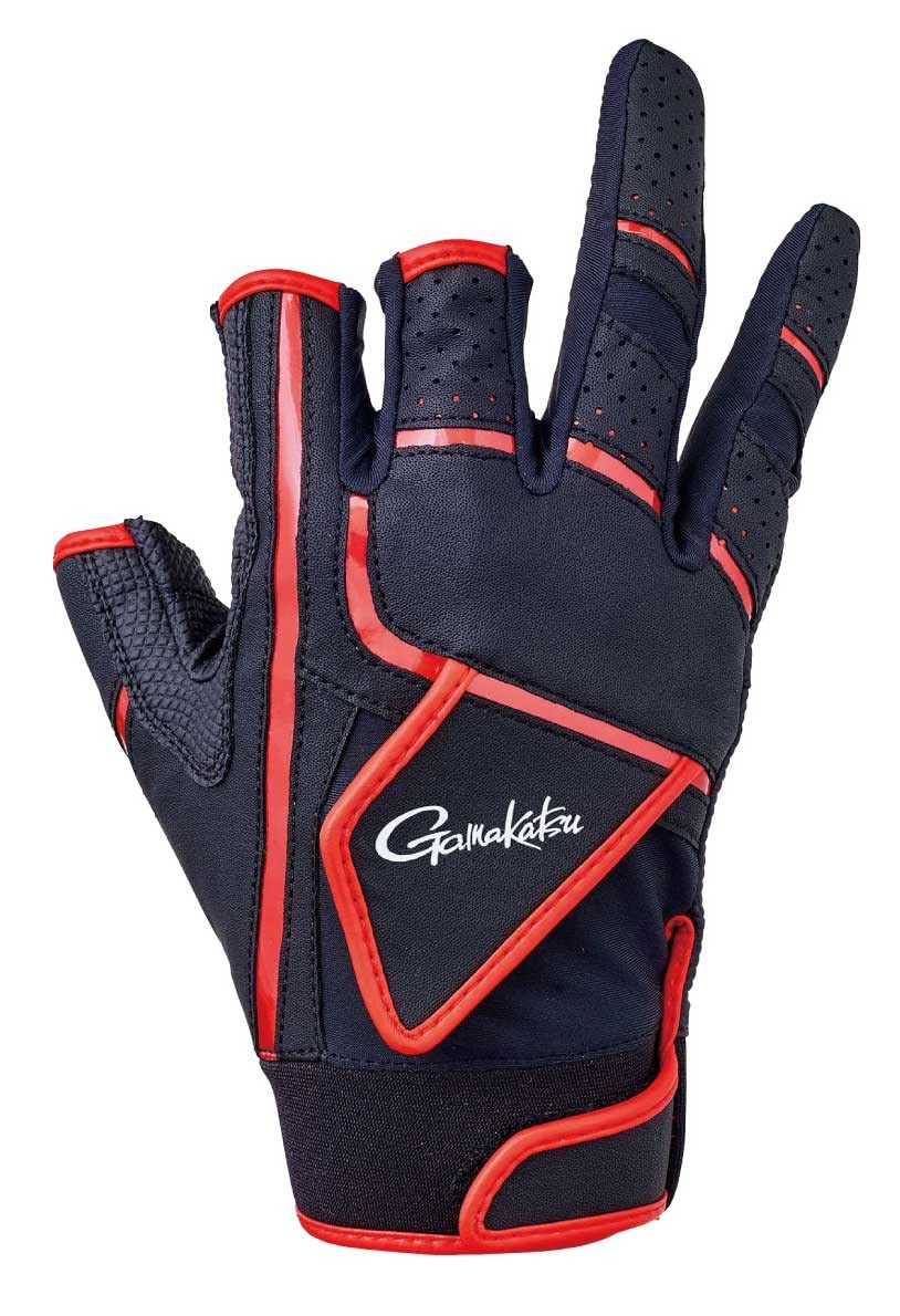 

Перчатки Gamakatsu CORDURA Tournament 3 Cut GM7290 LL черные/красные