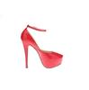 Women Sandals Pumps Sexy 14cm Extremely Thin High Heels Platform Peep Toe Stiletto Patent Leather Party Nighclub Wedding Shoes