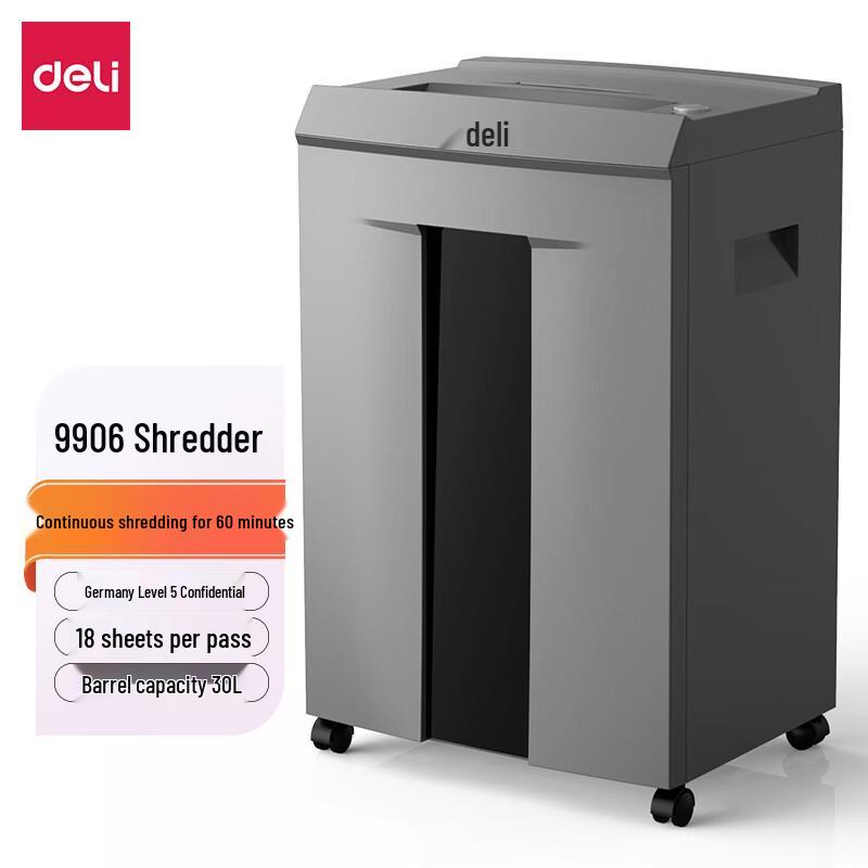 Deli Office & Home Paper Shredder CN plug (adapter included)