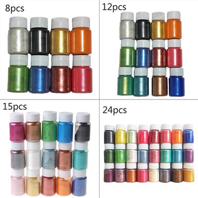 1 Set Pearlescent Mica Powder Epoxy Resin Dye Pearl Pigment DIY Jewelry Crafts Soap Making Accessory For Diy Making