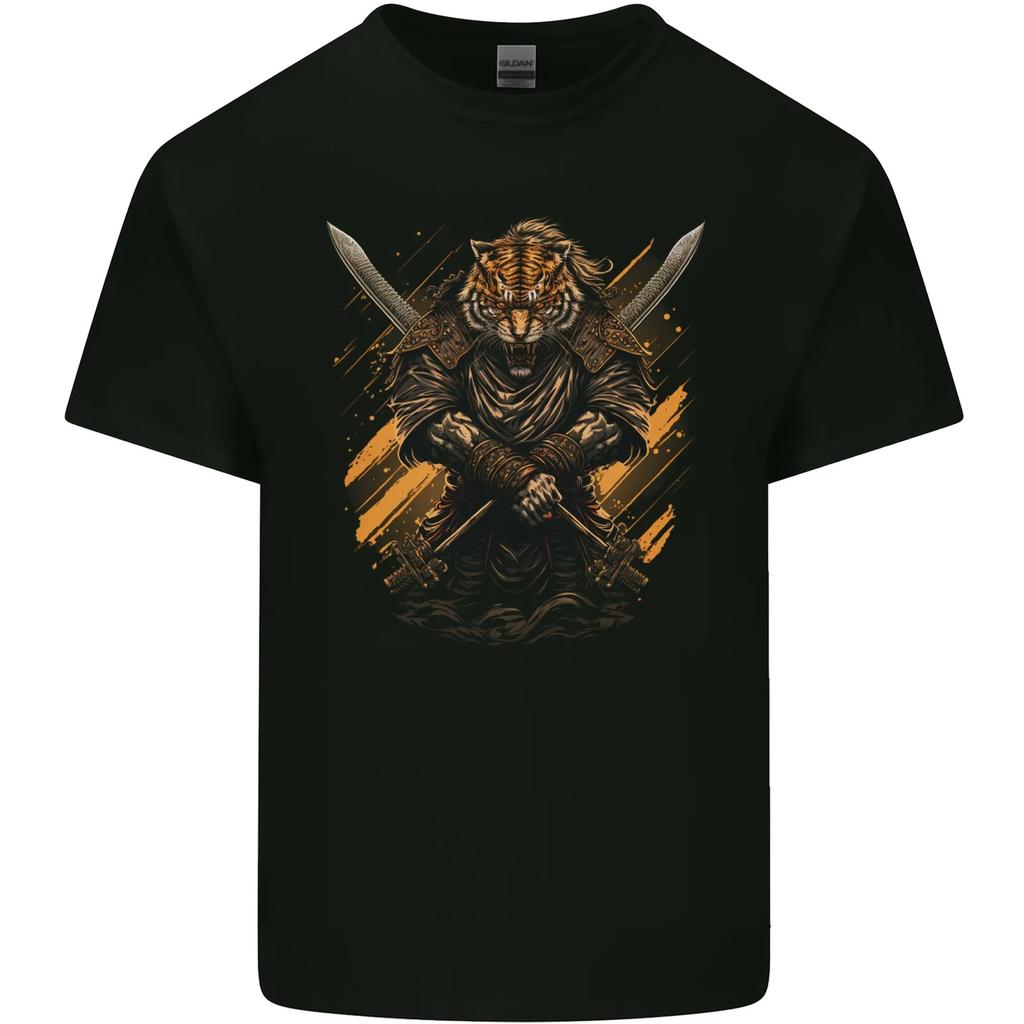 Tiger Warrior Fantasy MMA Martial Arts Kids T-Shirt Childrens
