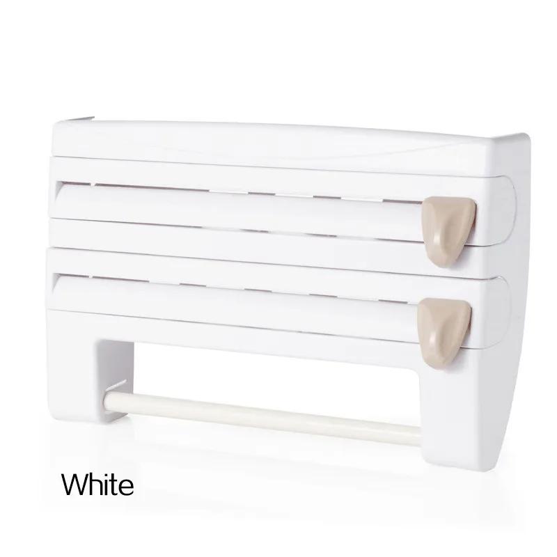 Kitchen Cling Film Storages Rack Cutter Storage Table Top Season Appliances Utensils Sorting Placement Racks Essential Home Use