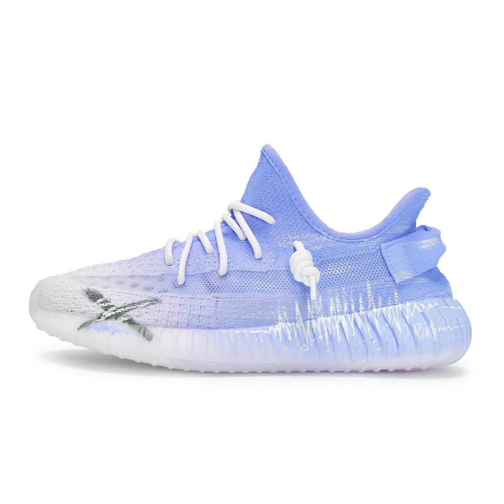 Adidas Originals Yeezy Boost 350 V2 Low top Casual Shoes Unisex White Blue HQ6316(Team80-S-BOX)