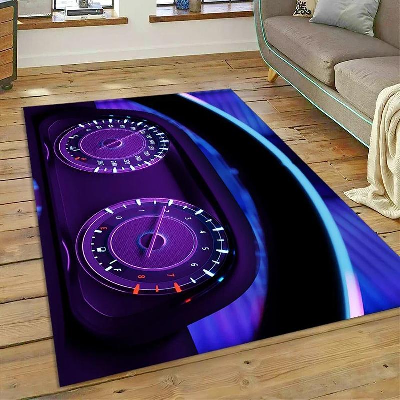 3D Car Dashboard Machine Control Screen Racing Carpet Rug for Bedroom Living Room Home Sofa Decoration Kid Game Decor Floor Mat