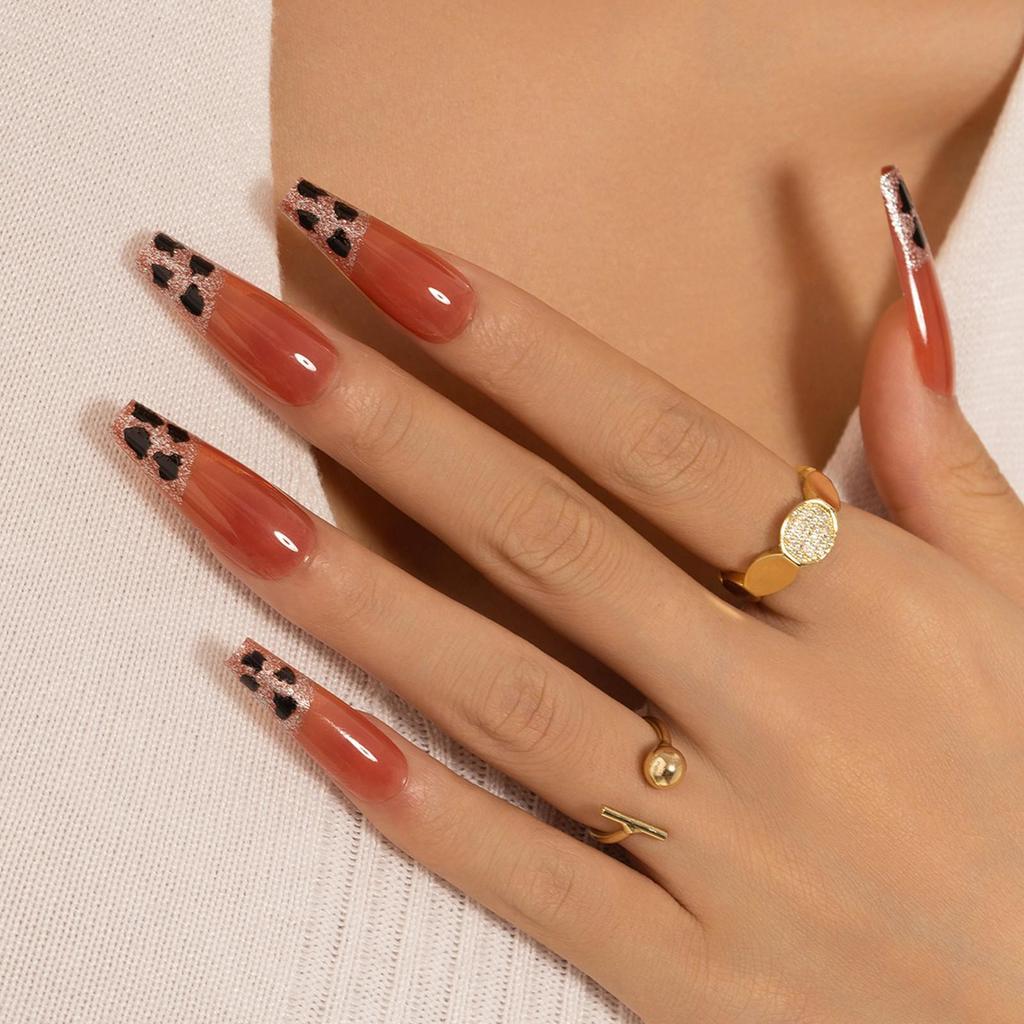Pegatinas Desmontables para Uñas Estilo Europeo y Americano - Uñas Postizas Simples y Llevables