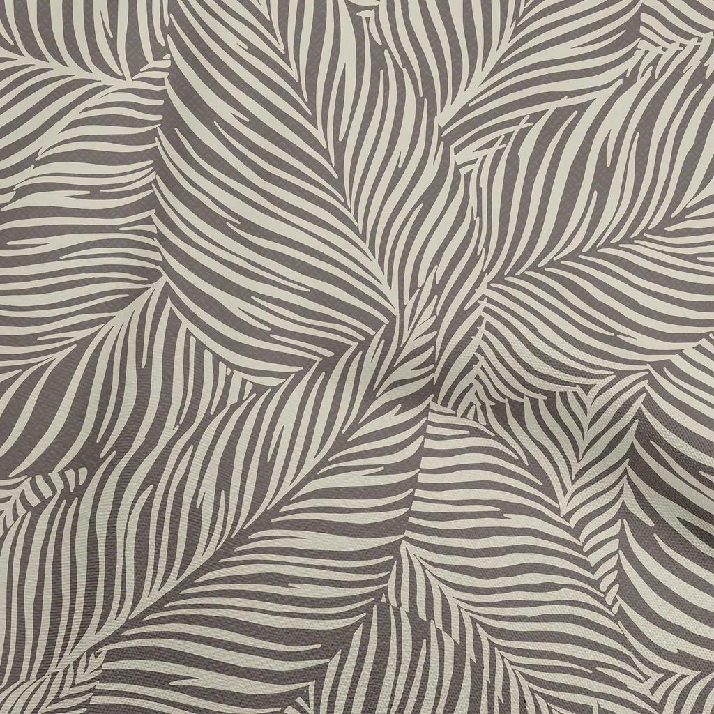 oneOone Cotton Flex Brown Fabric Leaves Fabric For Sewing Printed Craft Fabric By The Yard 40 Inch