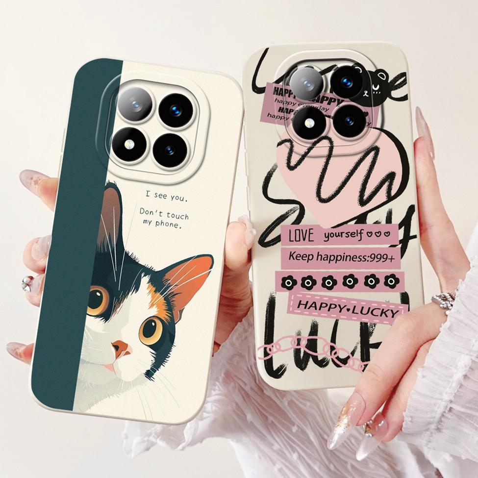 For Redmi Note 14 Pro+ 5G Cover For Redmi Note 14 Pro Plus 5G Case Silicone Cute Cartoon Luxury Fashion Shockproof Bumper Funda