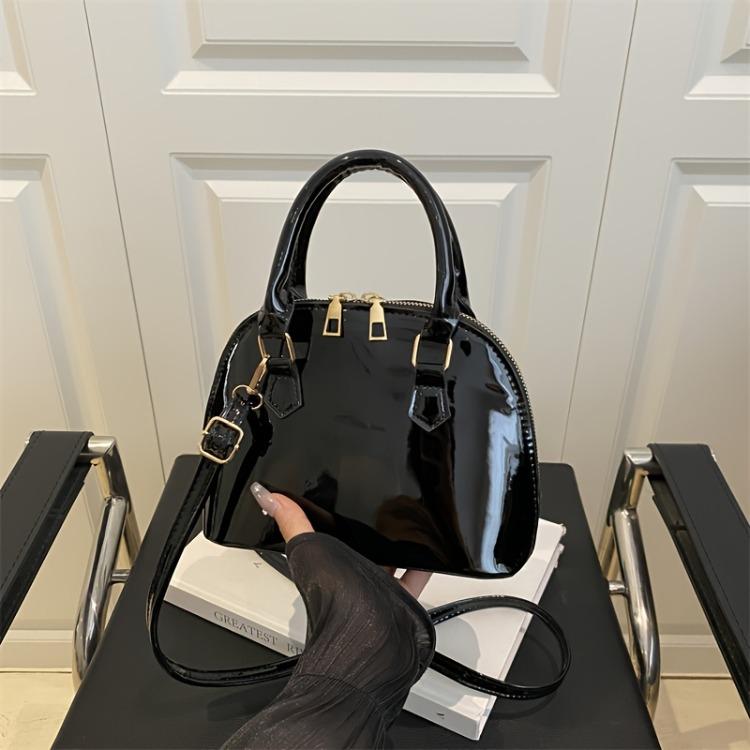 

Vintage Shoulder Crossbody Shell Women s Bag чорний