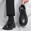 Classic Senior Men Oxford Shoes Formal Office Leather British Style Lace Up Thick Bottom Business Dress