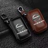 Car Key Case Leather Wallets Housekeeper Covers Zipper Bag For Nissan J10 X-Trail Qashqai Juke Leaf Micra NOTE Patrol Pulsar